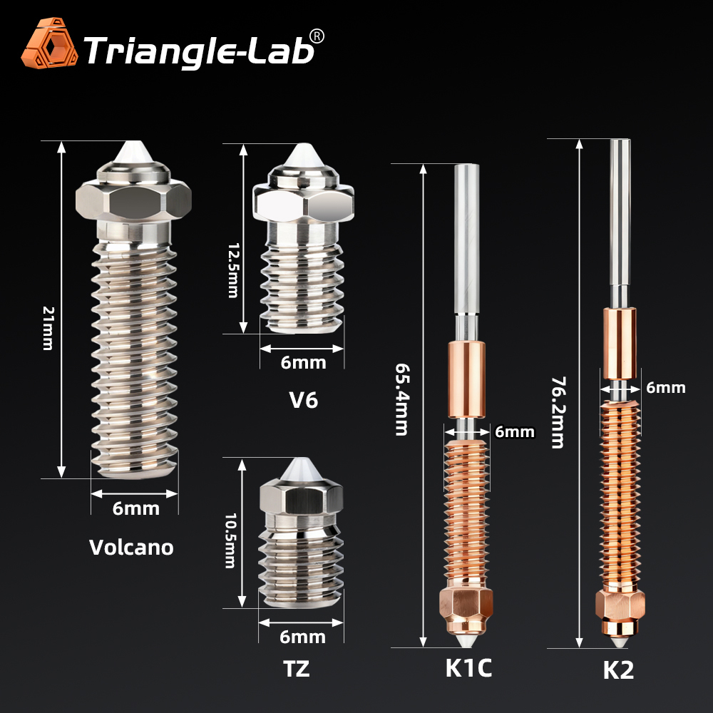 V6 Volcano TZ K1C K2 Zirconia ceramic tip nozzle