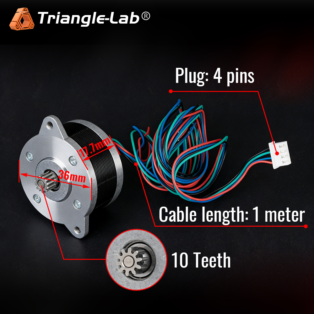 1.8° 10 Teeth Motor