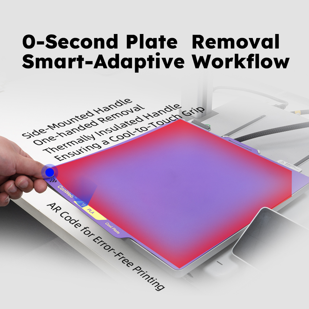 270x270mm for Snapmaker U1 256x256mm for P2S POPWEB™ Cool Plate
