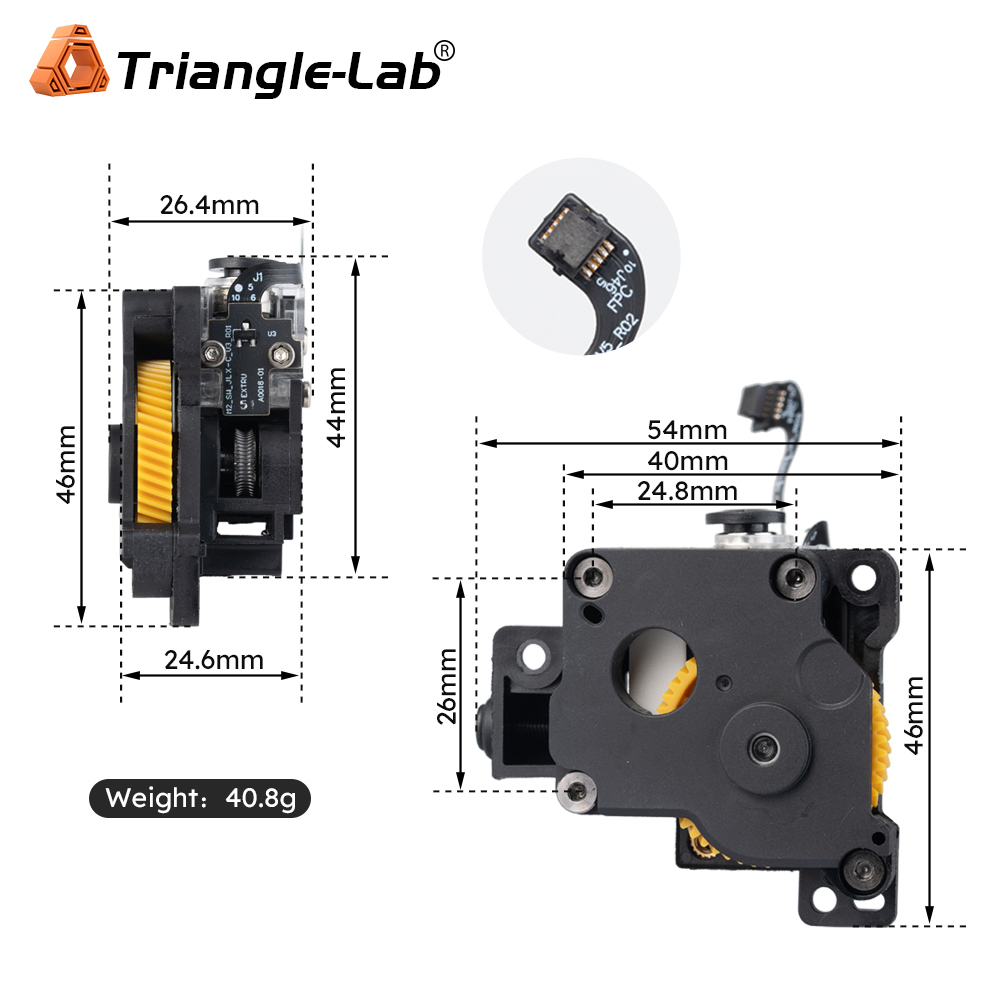 For Bambu Lab P1S P1P Extruder with filament Sensor
