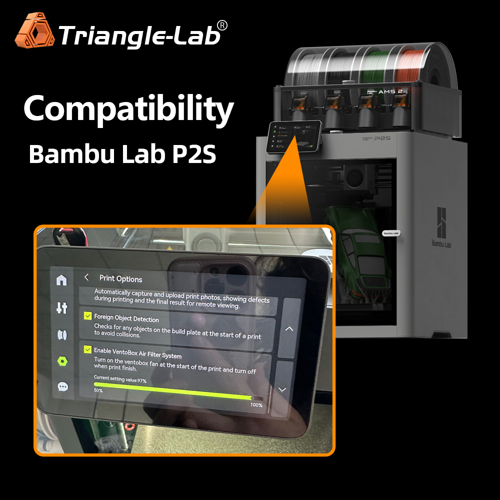 Bambulab P2S Cabin Air Purifier with 7530 blower fan