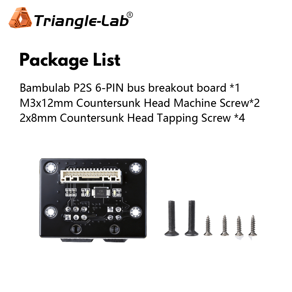 Bambulab P2S 6-PIN bus socket breakout board kit filament buffer