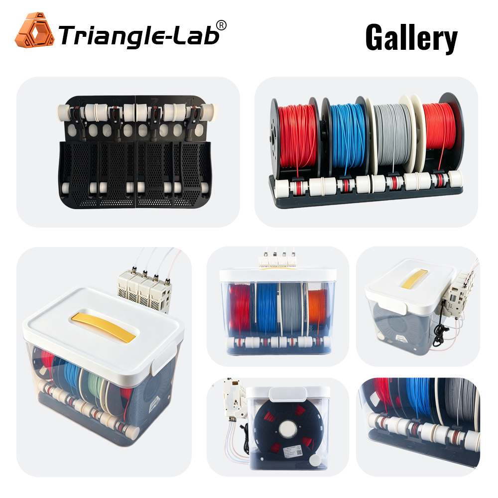 4-Spool Passive Rewinder Filamentalist Filament Holder for 12.5L Sealed Box
