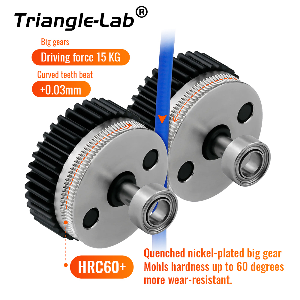 HGX-LITE Extruder Gear Kit Hardened Steel Reduction Gear