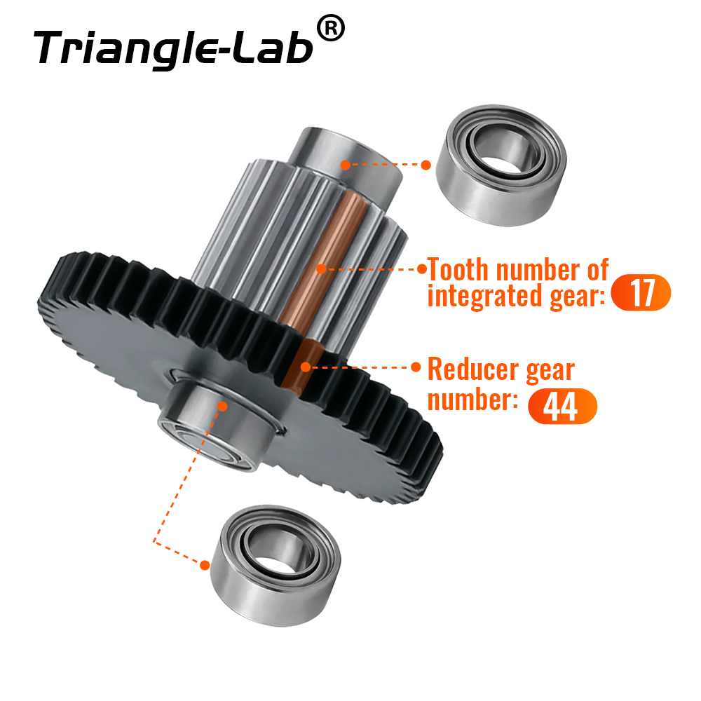 HGX-LITE Extruder Gear Kit Hardened Steel Reduction Gear