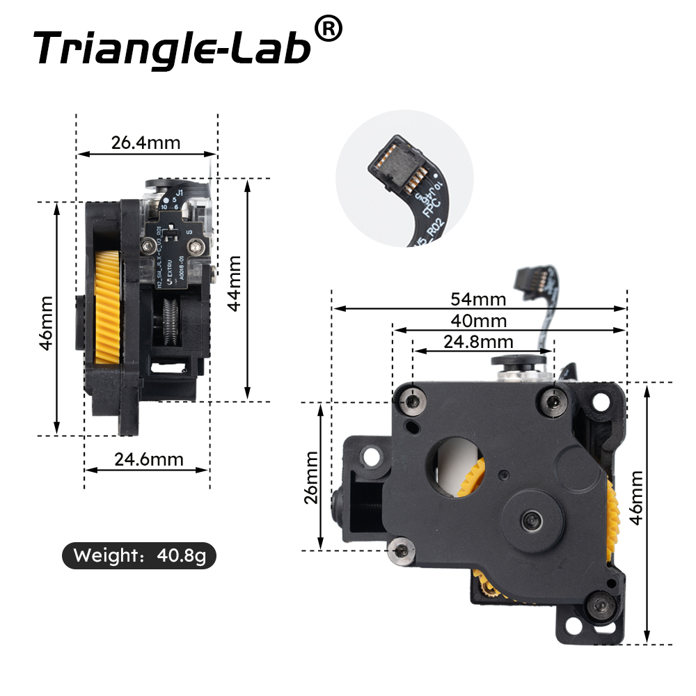 For Bambu Lab P1S P1P Extruder with filament Sensor