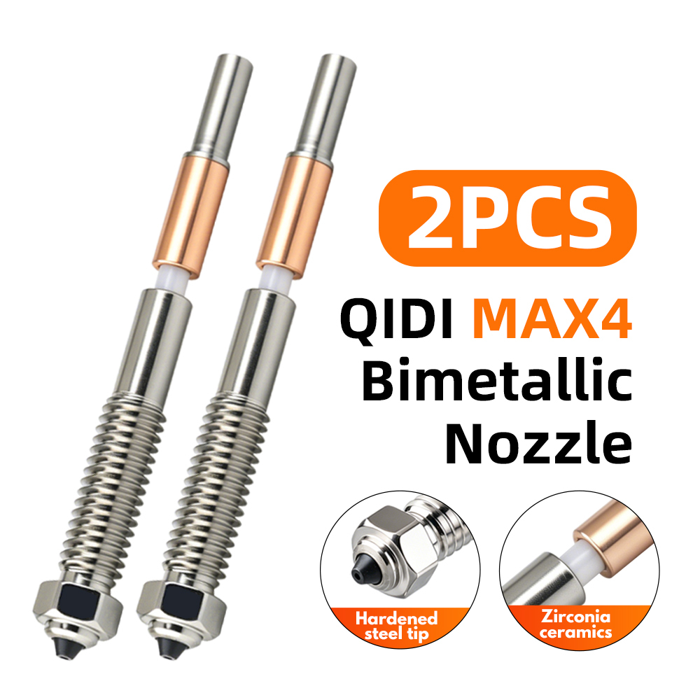 For QIDI MAX4 Bimetal Hardened Steel Nozzle
