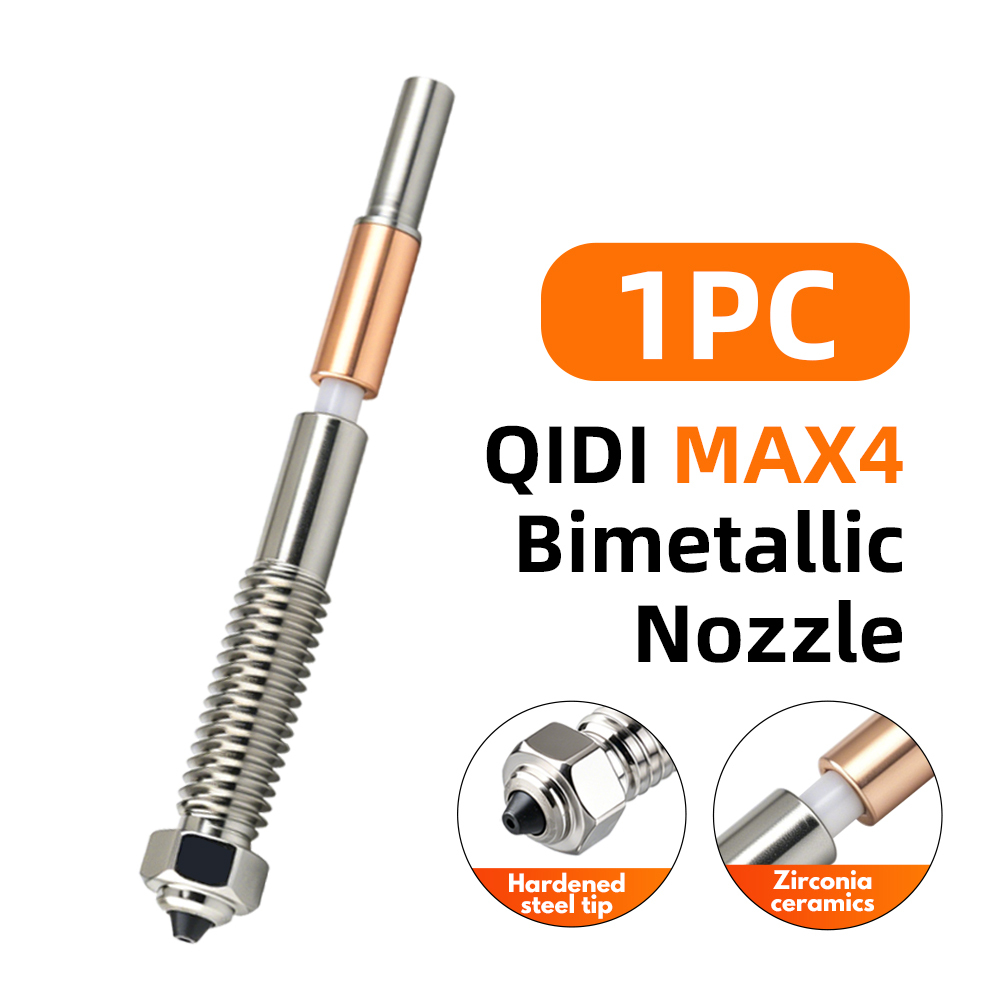 For QIDI MAX4 Bimetal Hardened Steel Nozzle
