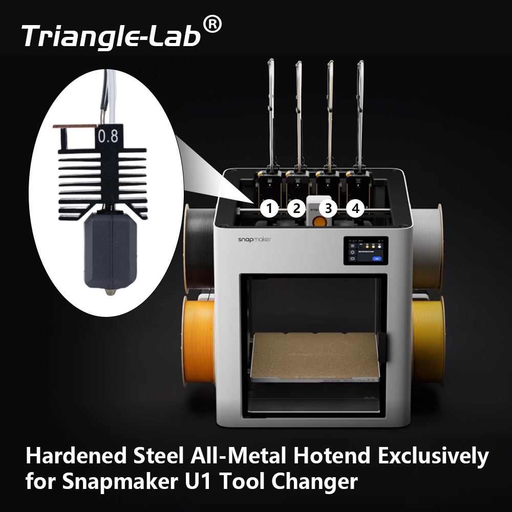Hardened Steel Hotend Assembly For Snapmaker U1
