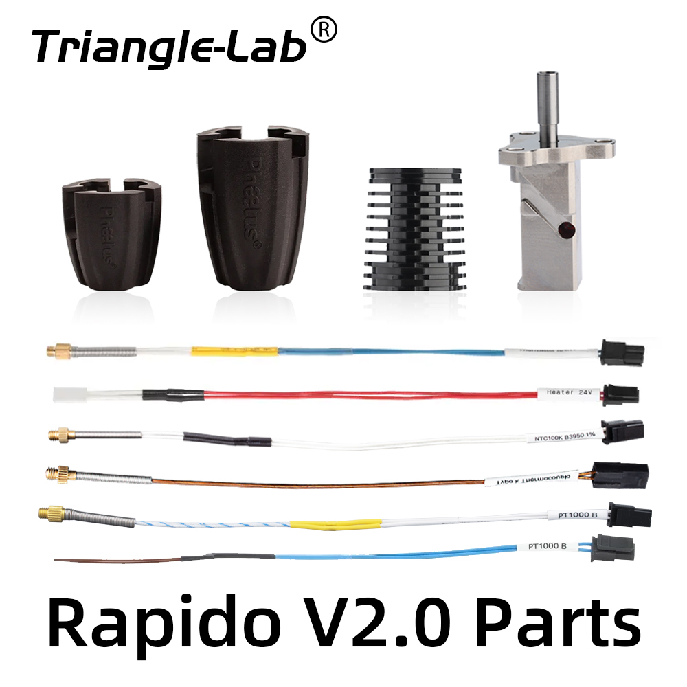 Rapido V2.0 Heater cartridges thermistor Heatblock
