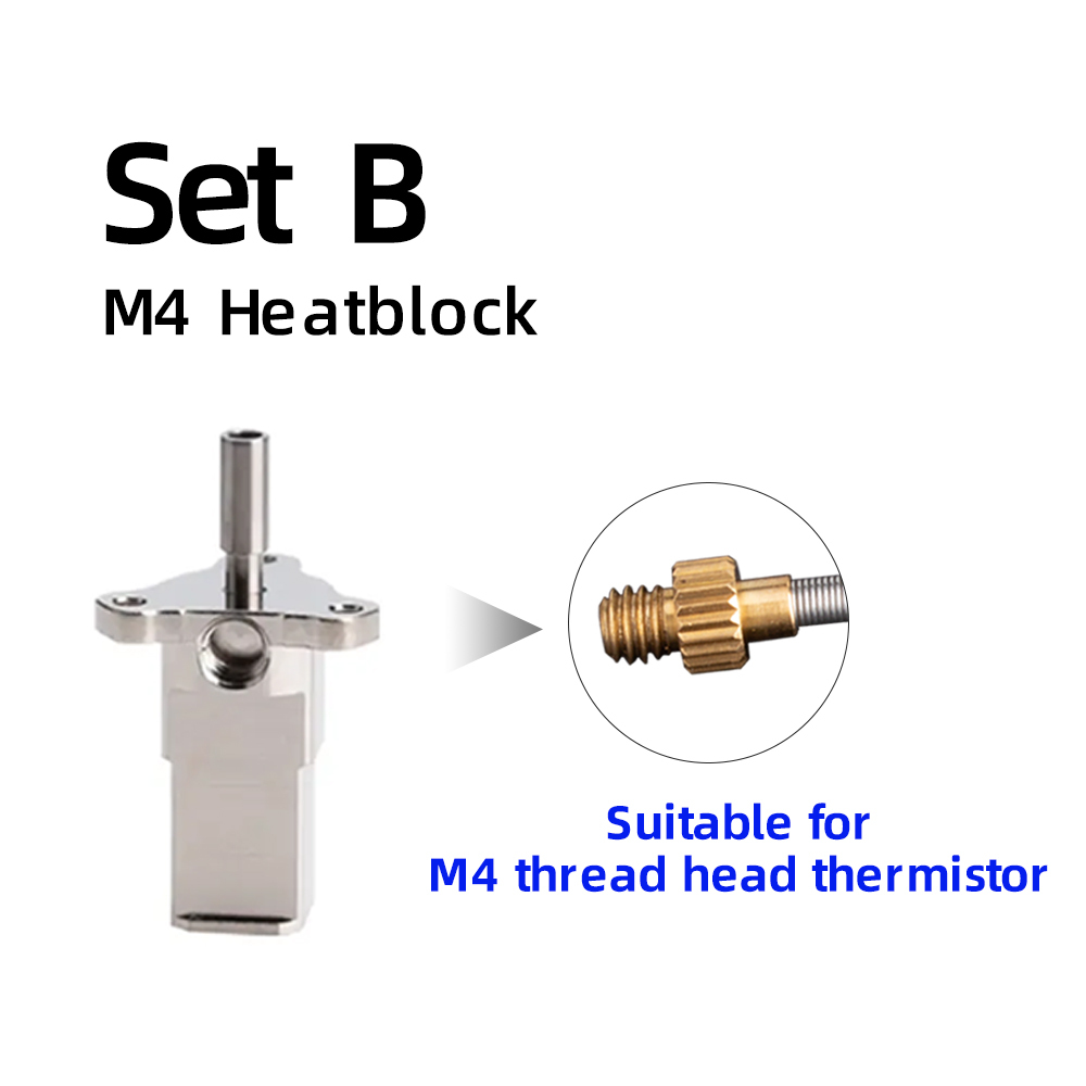Rapido V2.0 Heater cartridges thermistor Heatblock