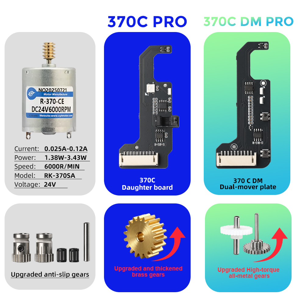 BMCU 370C PRO / 370C DM PRO AMS High Torque with Dual Microswitch Automatic Feeding MMU Solution for A1/X1/P1