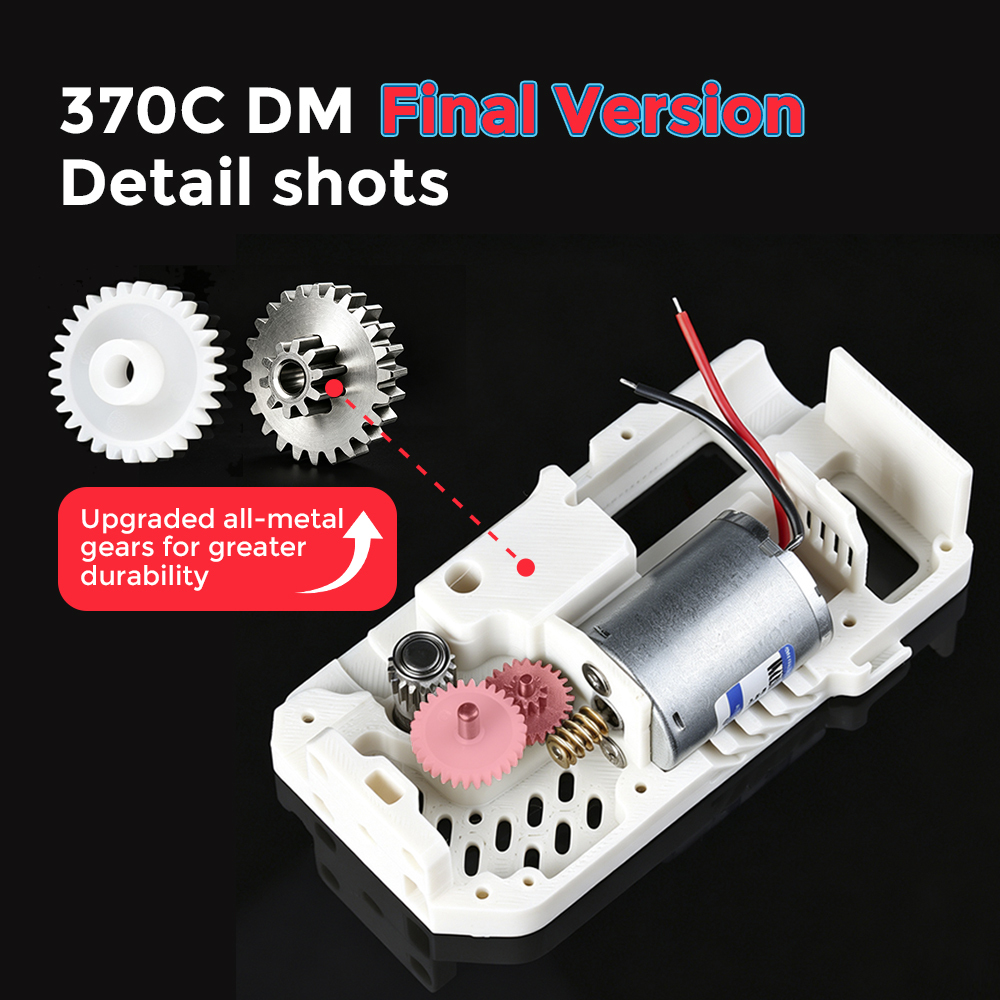 BMCU 370C Final Version Brass Gear 370C DM Metal Gears