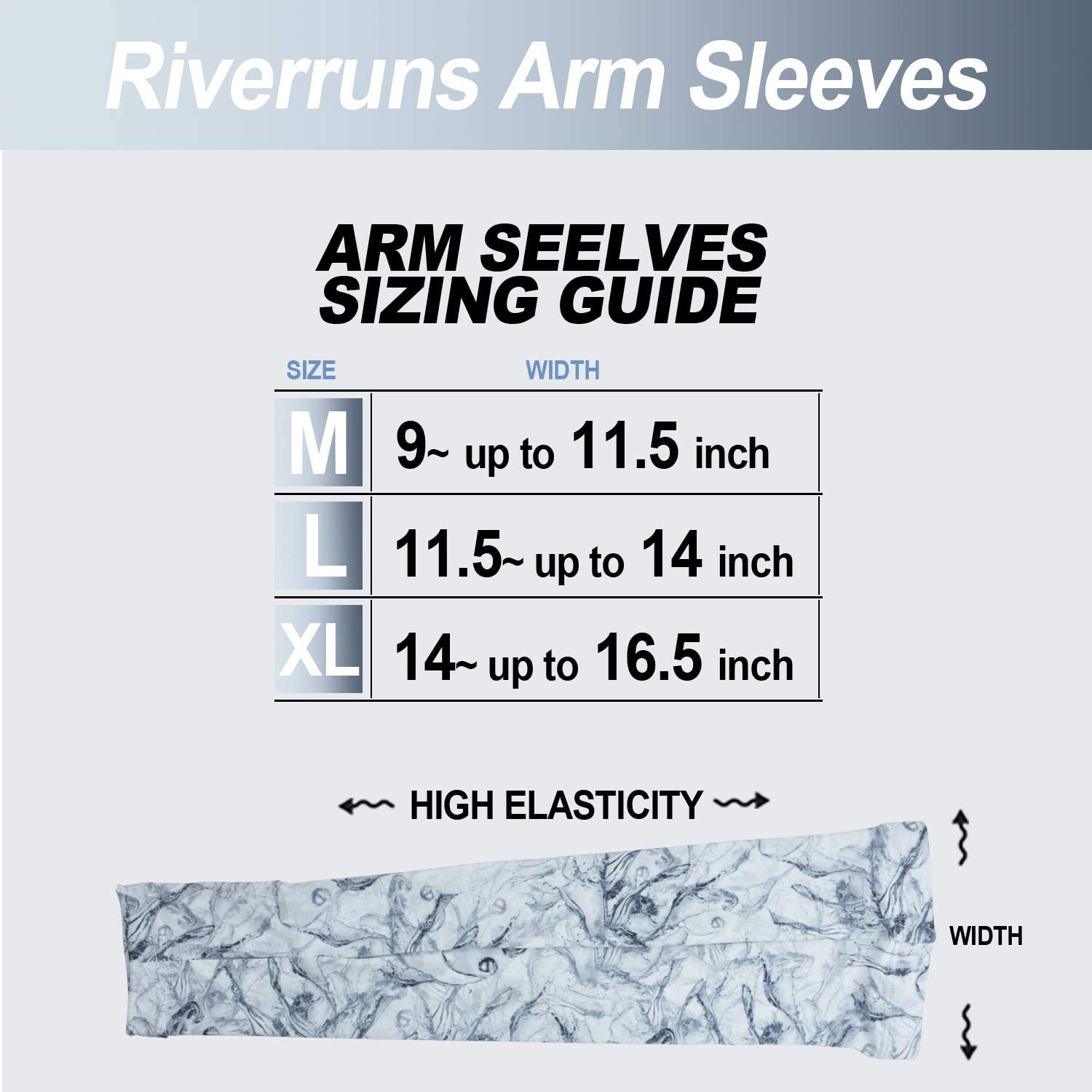 Riverruns Fishing Arm Cooling Sleeves, Arm Warmers With Thumb Hole For ...