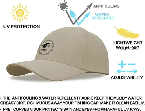 RIVERRUNS Fishing Hats for Men Mesh Back Adjustable Trucker Hats