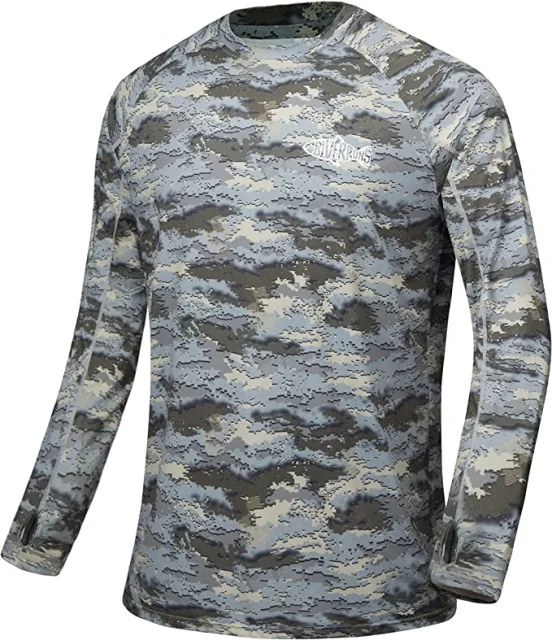 F Riverruns UPF 50 Long Sleeve Fishing Shirt, Light Weight Fishing Shirt Men  with Sun Protection Outdoor Activity - AliExpress