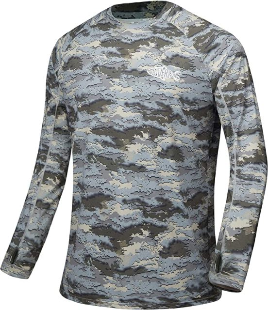 Visit the Riverruns Store Riverruns UPF 50 Long Sleeve Fishing Shirt, Light Weight Fishing Shirt Men with Sun Protection Outdoor Activity