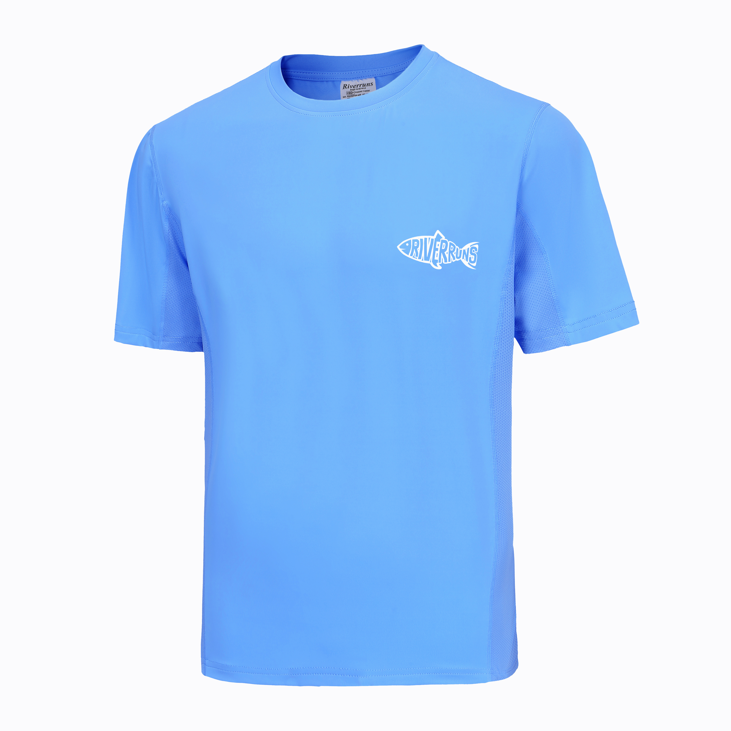 Riverruns Fishing T-Shirt Men’s UPF 50+ Sun Protection Fishing Shirt Short  Sleeve Performance Tee