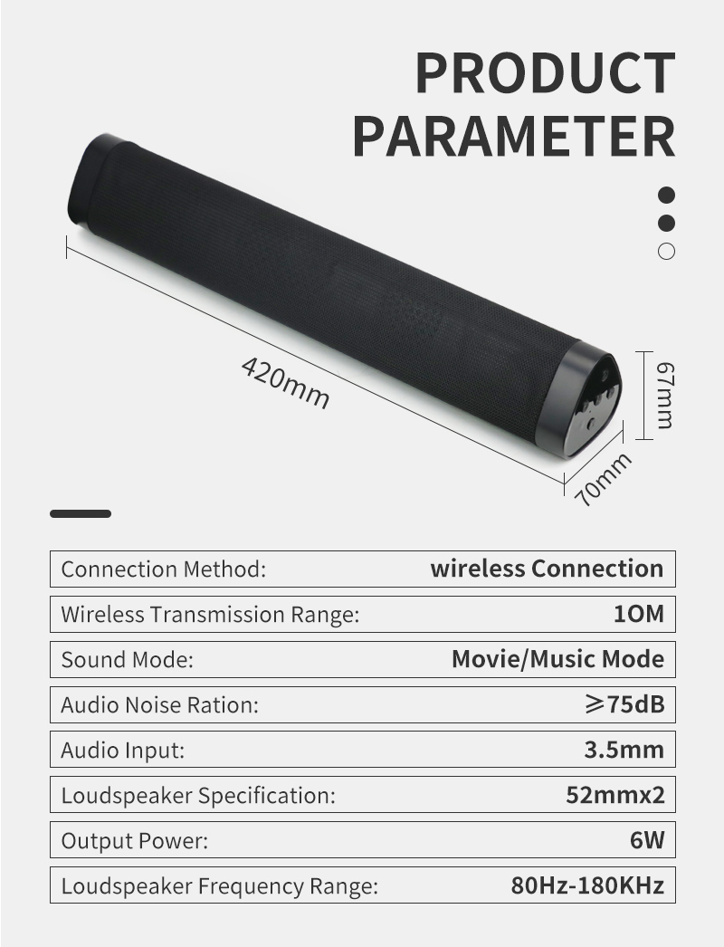 hot sale 2.0 wireless soundbar speaker home theater sound bar