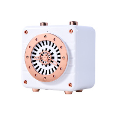 Clock design square handsfree retro wireless speaker for indoor outdoor