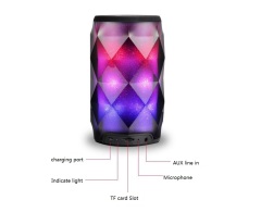 crystal wireless RGB light speaker