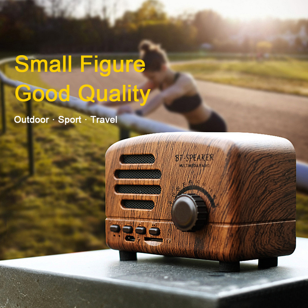 Bobotel 1200mAH Retro style mini size wireless bluetooth speaker