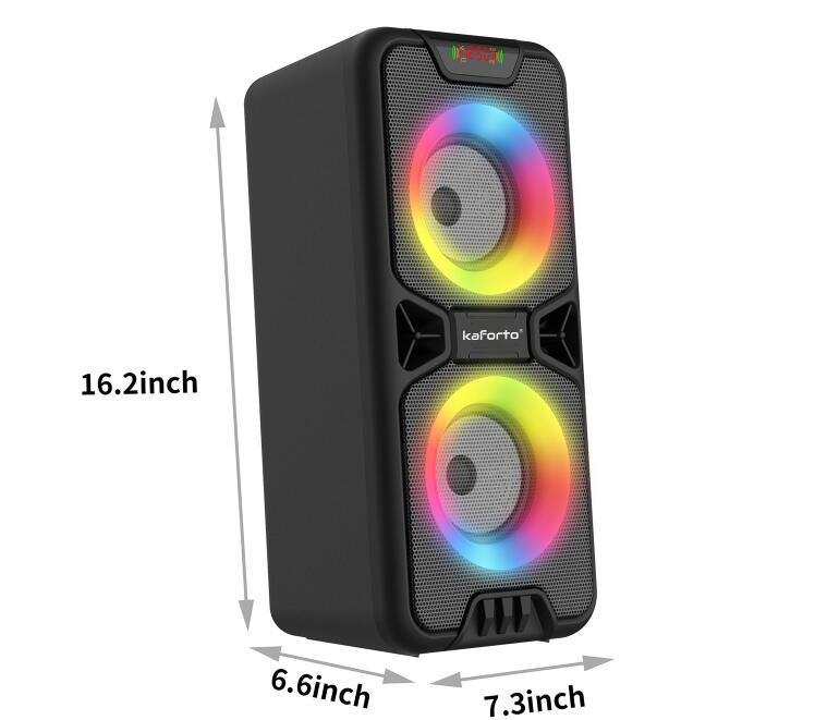 Bluetooth wireless outdoor speaker with optical microphone and radio