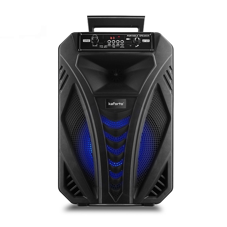 8 inch outdoor portable speaker with battery rechargeable and Wireless microphone