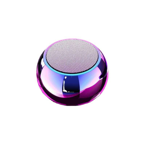 M3 Round Metal Electroplating Bluetooth 5.0 TWS Mini Outdoor Portable Wireless Bluetooth Speakers