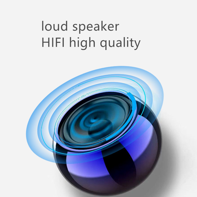 M3 Round Metal Electroplating Bluetooth 5.0 TWS Mini Outdoor Portable Wireless Bluetooth Speakers