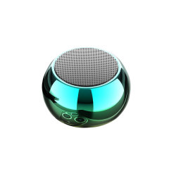 M3 Round Metal Electroplating Bluetooth 5.0 TWS Mini Outdoor Portable Wireless Bluetooth Speakers