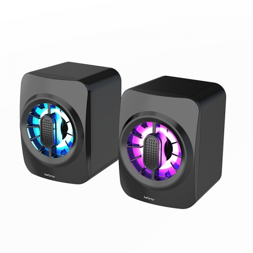 TWS LED Mini Game Speakers Stereo Sound 2.0 Portable Wireless Speakers for Laptop Computer Desktop hand free Bluetooth speaker