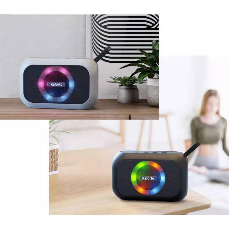 Mini portable wireless speaker with RGB light