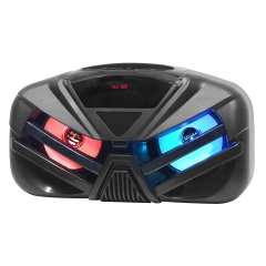 2x4" Inch Portable trolley Speaker DJ Speaker System Subwoofer Sound Box With LED Light