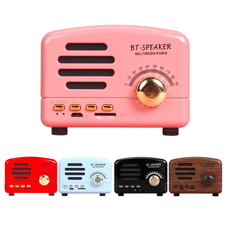 Bobotel 1200mAH Retro style mini size wireless bluetooth speaker