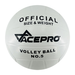 White Rubber volleyball ball 