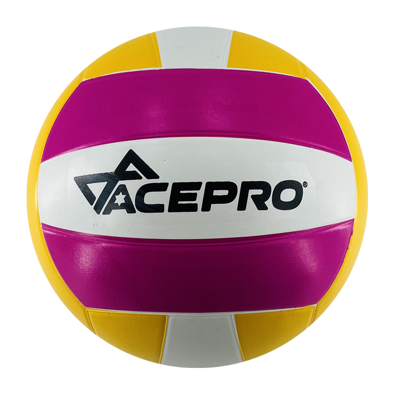 Exercise colorful rubber volleyball ball 