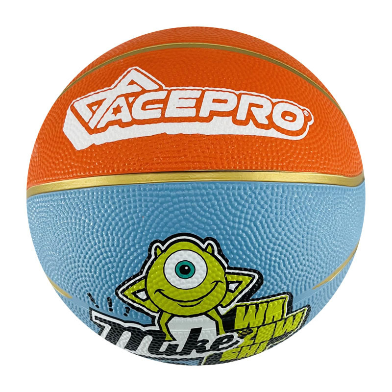 Rubber basket custom printed basketball 