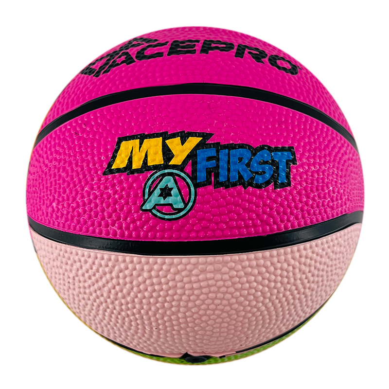 Mini rubber basketball for kids 