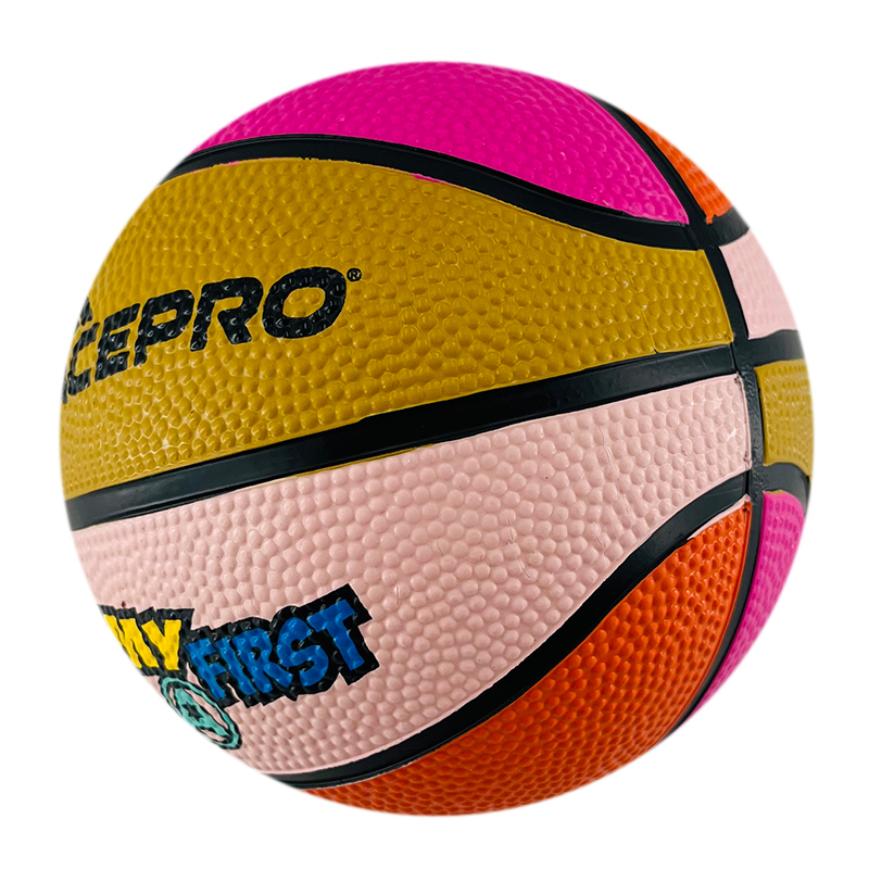 Mini rubber basketball for kids 