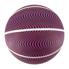 Custom printed colorful rubber basketball