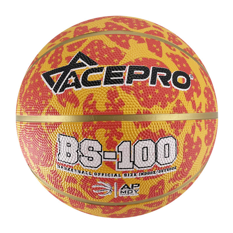 Colorful size 7 rubber basketball with custom logo- ueeshop