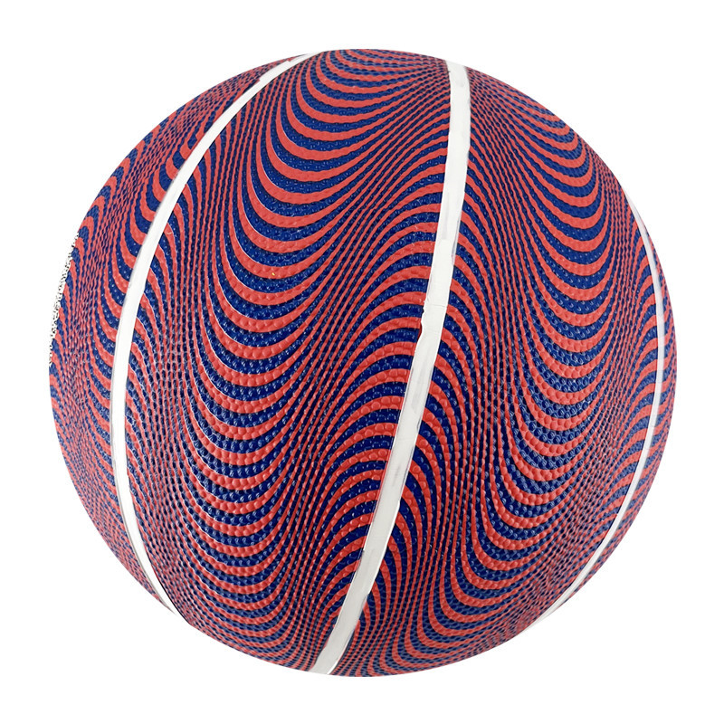 Custom printed colorful rubber basketball