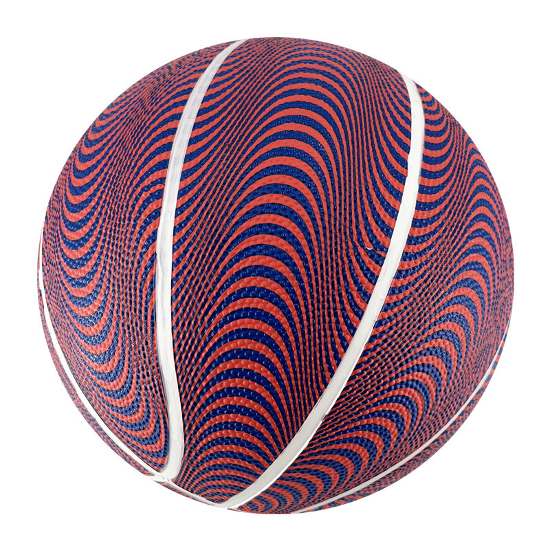 Custom printed colorful rubber basketball- ueeshop