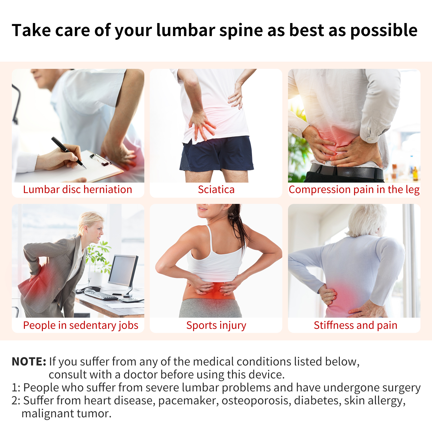 Electric Lumbar Traction Device with Vibration & Heat Function
