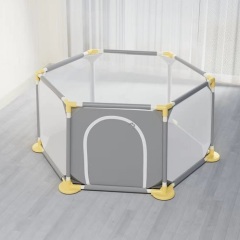 Baby Playpen 6-Panel Portable Play Yard Playpen with Breathable Mesh,Washable, Outdoor Play