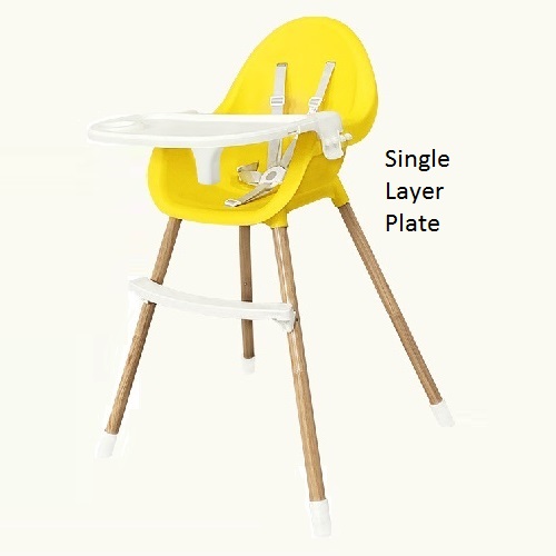 2-in-1 Baby High Chair, Baby Dinning Chair for 6 Months to 5 Years old Toddler