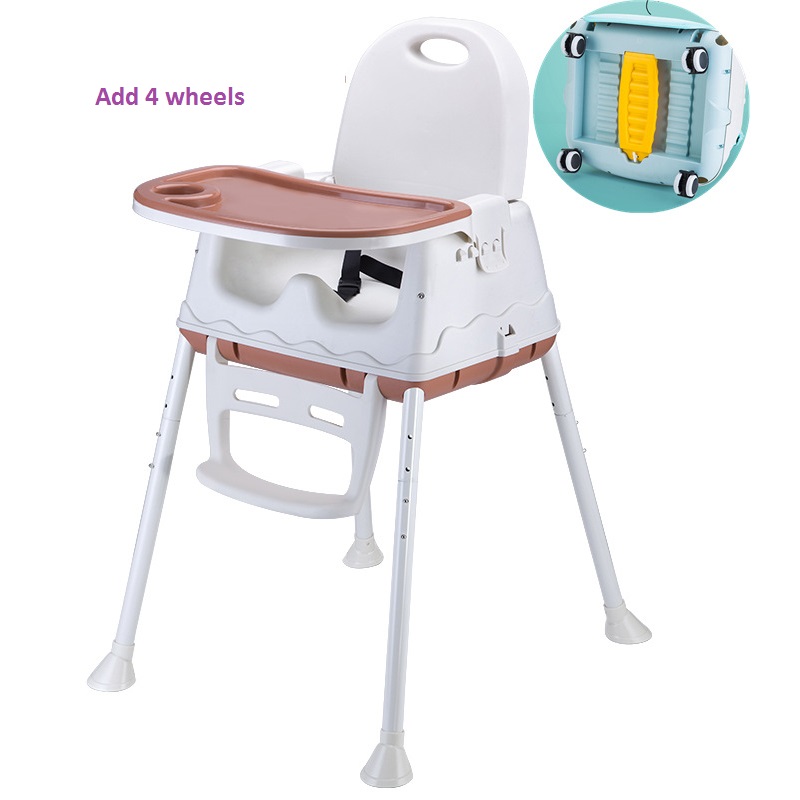 Adjustable Convertible Plastic 3-in-1 Baby feeding dining High Chair