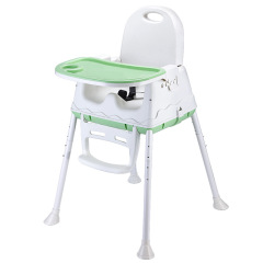 Adjustable Convertible Plastic 3-in-1 Baby feeding dining High Chair