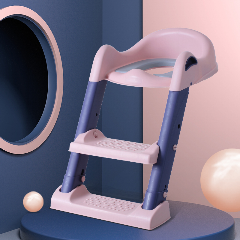 Toddler potty training seat with ladder